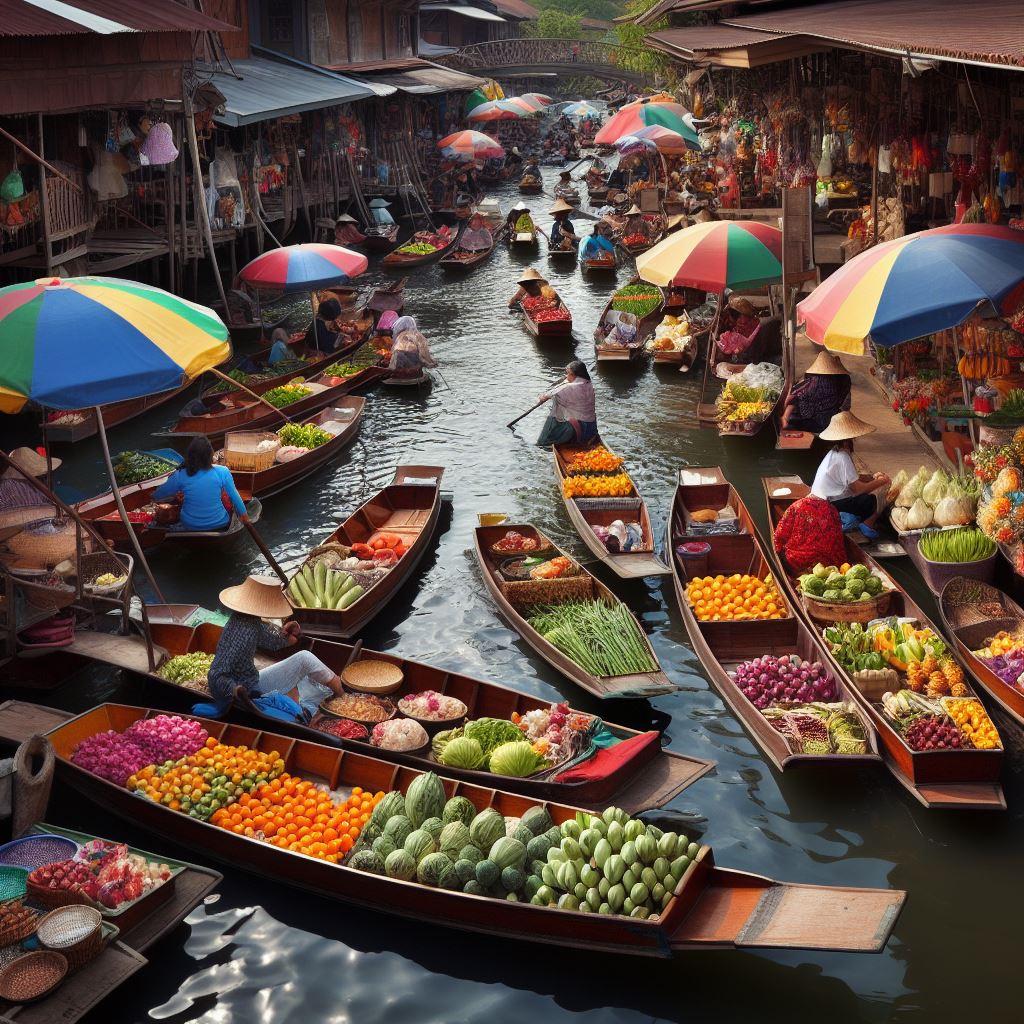 Experience the Magic of Damnoen Saduak: The Most Colorful Floating Market in Thailand